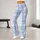 Pastel Blue Tartan Plaid for Yoga, Pilates, and Everyday Casual Wear Leggings - 10