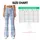 Pastel Blue Tartan Plaid for Yoga, Pilates, and Everyday Casual Wear Leggings - 7