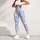 Pastel Blue Tartan Plaid for Yoga, Pilates, and Everyday Casual Wear Leggings - 6