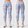 Pastel Blue Tartan Plaid for Yoga, Pilates, and Everyday Casual Wear Leggings - 1