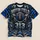 Blue Silver Football Field Motif for Detroit Game Day and Halloween Gift for Men All-over Print Unisex T-shirt - 1