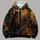 Black Cat, Full Moon and Pumpkin for Spooky Halloween Night Celebrations and Autumn All-over Print Hoodie (Lightweight) - 4