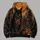 Black Cat, Full Moon and Pumpkin for Spooky Halloween Night Celebrations and Autumn All-over Print Hoodie (Lightweight) - 5