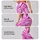 Magenta Zebra Stripes for Yoga, Pilates, and Bold Everyday Fitness Style for Women Leggings - 8