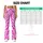 Magenta Zebra Stripes for Yoga, Pilates, and Bold Everyday Fitness Style for Women Leggings - 7
