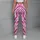 Magenta Zebra Stripes for Yoga, Pilates, and Bold Everyday Fitness Style for Women Leggings - 4