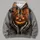 Glowing Jack-O’-Lantern And Skeleton Hands For Halloween Night Celebrations All-over Print Hoodie (Lightweight) - 4
