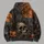 Skull Pumpkin Full Moon Halloween Scene for Eerie Autumn Nights and Haunted Gatherings All-over Print Hoodie (Lightweight) - 5