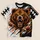 Roaring Bear Football Motif for Autumn Tailgating and Outdoor Game Day Adventures All-over Print Unisex T-shirt - 1