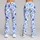 Blue Wildflower Hearts for Yoga, Pilates, and Everyday Activewear Leggings - 9