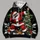 Dabbing Santa, Evergreen Tree and Gifts for Playful Christmas Celebrations All-over Print Hoodie (Lightweight) - 4