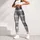 Gray Sage Tartan Plaid for Yoga Pilates Commuting and Everyday Wear Leggings - 5