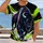 Bold Buffalo Head with Lime Accents for Game Day and Sports Fans All-over Print Unisex T-shirt - 2