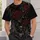 Gothic Red Roses, Bats and Cathedral Aesthetic for Dark Alternative Everyday Style All-over Print Unisex T-shirt - 5