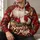 Jolly Gift-Bearing Santa for Christmas Celebrations and Cozy Holiday Gatherings All-over Print Hoodie (Lightweight) - 6