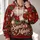 Jolly Gift-Bearing Santa for Christmas Celebrations and Cozy Holiday Gatherings All-over Print Hoodie (Lightweight) - 2