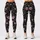 Pink Wildflowers on Charcoal for Yoga Pilates and Everyday Style Leggings - 3
