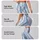 Pale Blue Starry Stripes for Yoga, Pilates, and Everyday Active Lifestyle Wear Leggings - 2