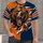 Roaring Bear Football Motif for Game Day and Outdoor Sports Fans This Autumn All-over Print Unisex T-shirt - 4