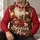 Vintage Santa and Holiday Treasures for Christmas Parties and Festive Winter Celebrations All-over Print Hoodie (Lightweight) - 6