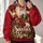 Vintage Santa and Holiday Treasures for Christmas Parties and Festive Winter Celebrations All-over Print Hoodie (Lightweight) - 2