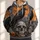 Raven Skull Pumpkin Moon Halloween Scene for Spooky Autumn Nights and Halloween Fans All-over Print Hoodie (Lightweight) - 1