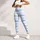 Blue And White Stripes For Yoga Pilates And Relaxed Everyday Wear Leggings - 5