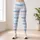 Blue And White Stripes For Yoga Pilates And Relaxed Everyday Wear Leggings - 4