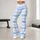 Blue And White Stripes For Yoga Pilates And Relaxed Everyday Wear Leggings - 11