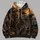 Jack-O'-Lantern Scarecrow and Haunted Moon for Halloween Fall Night Gatherings All-over Print Hoodie (Lightweight) - 4