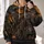 Jack-O'-Lantern Scarecrow and Haunted Moon for Halloween Fall Night Gatherings All-over Print Hoodie (Lightweight) - 2