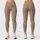 Warm Taupe And Ivory Polka Dots For Yoga, Pilates, Travel And Everyday City Style Leggings - 3