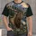 Elk Mountain Forest Scene for Hiking, Camping and Everyday Outdoor Adventures All-over Print Unisex T-shirt - 4