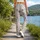 Pastel Daisy Meadow for Yoga, Pilates, and Everyday Wear Leggings - 12