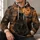 Black Cat Beneath a Harvest Moon for Halloween Parties and Autumn Night Celebrations All-over Print Hoodie (Lightweight) - 6