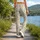 Yellow Wildflower Sprigs for Yoga, Pilates, and Everyday Casual Style Leggings - 12