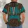 Western Turquoise Ranch Outfit with Fringe and Rope Details for Outdoor Rodeo Days Men All-over Print Unisex T-shirt - 6