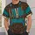 Western Turquoise Ranch Outfit with Fringe and Rope Details for Outdoor Rodeo Days Men All-over Print Unisex T-shirt - 5