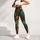 Vibrant Peacock Feather Motifs for Yoga, Pilates and Relaxed Everyday Activewear Leggings - 4