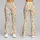 Ivory Orange Wildflowers for Yoga Pilates and Everyday Wear Leggings - 9