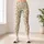 Ivory Orange Wildflowers for Yoga Pilates and Everyday Wear Leggings - 4