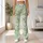 Mint Green Ditsy Daisy Florals for Yoga, Pilates and Everyday Active Lifestyle Leggings - 12