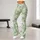 Mint Green Ditsy Daisy Florals for Yoga, Pilates and Everyday Active Lifestyle Leggings - 11