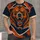 Roaring Bear Vintage Athletic Badge for Game Day and Tailgate Fans All-over Print Unisex T-shirt - 4