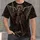 Winged Celestial Warrior and Shield for Gothic Devotional Style Enthusiasts All-over Print Unisex T-shirt - 4