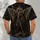 Winged Celestial Warrior and Shield for Gothic Devotional Style Enthusiasts All-over Print Unisex T-shirt - 6