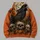 Raven Skull and Jack-o'-Lantern Halloween Scene for Autumn Night Celebrations and Parties All-over Print Hoodie (Lightweight) - 5