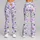 Lavender Daisy Blooms for Yoga Pilates and Everyday Casual Style Leggings - 9