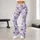 Lavender Daisy Blooms for Yoga Pilates and Everyday Casual Style Leggings - 10