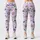 Lavender Daisy Blooms for Yoga Pilates and Everyday Casual Style Leggings - 3